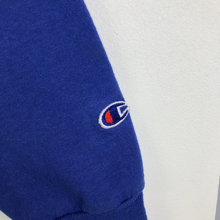 Vintage 90'S Champion Authentic Athletic Apparel college sweatshirt, size L, men's cotton blue type Vintage Second Hand