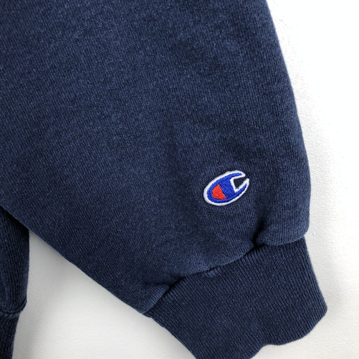 90'S Champion Authentic Athletic Apparel University of North Carolina College Sweatshirt, Men's Size Large cotton navy blue type Vintage Second Hand