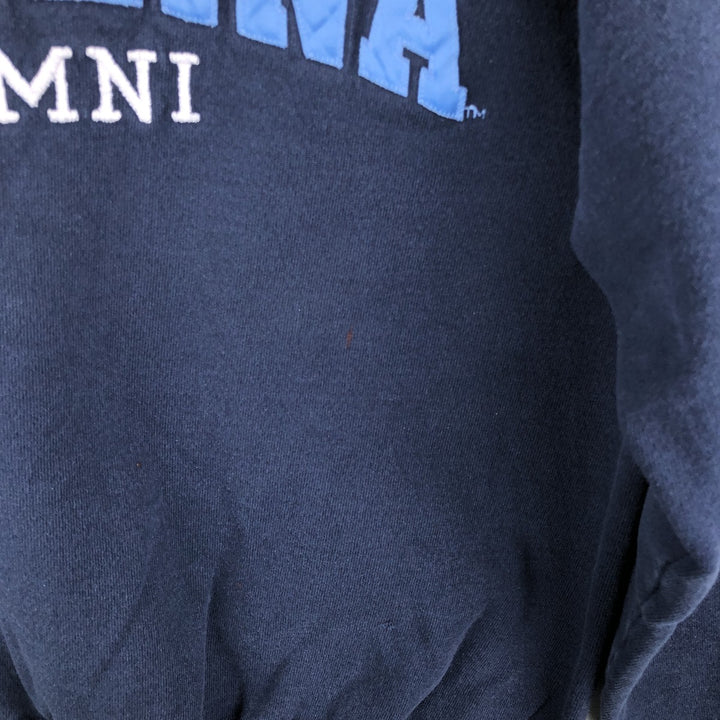 90'S Champion Authentic Athletic Apparel University of North Carolina College Sweatshirt, Men's Size Large cotton navy blue type Vintage Second Hand