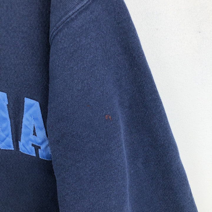90'S Champion Authentic Athletic Apparel University of North Carolina College Sweatshirt, Men's Size Large cotton navy blue type Vintage Second Hand