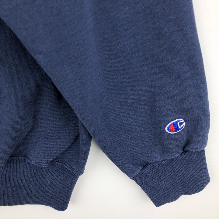 90'S Champion Authentic Athletic Apparel University of North Carolina College Sweatshirt, Men's Size Large cotton navy blue type Vintage Second Hand