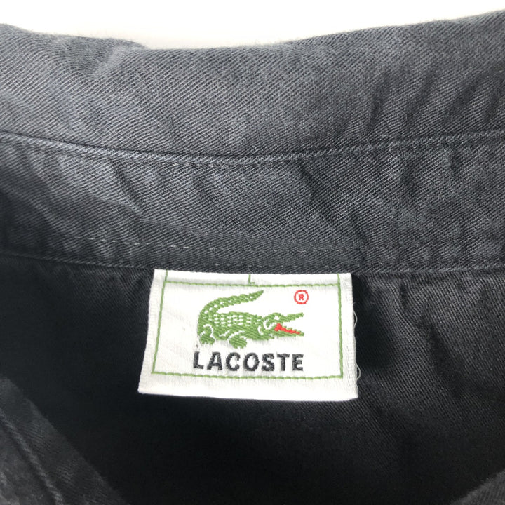 Lacoste Multi-Border Long Sleeve Rugby Shirt, Men's Size L unclear blue type Vintage Second Hand