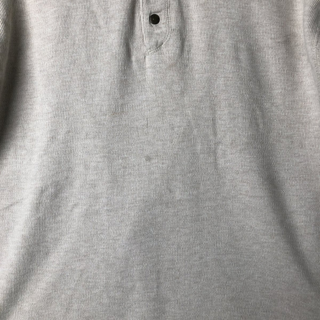 90'S - Vintage Levi's Henley-neck long-sleeved T-shirt, Made in Spain, Men's Size L cotton Beige type Vintage Second Hand