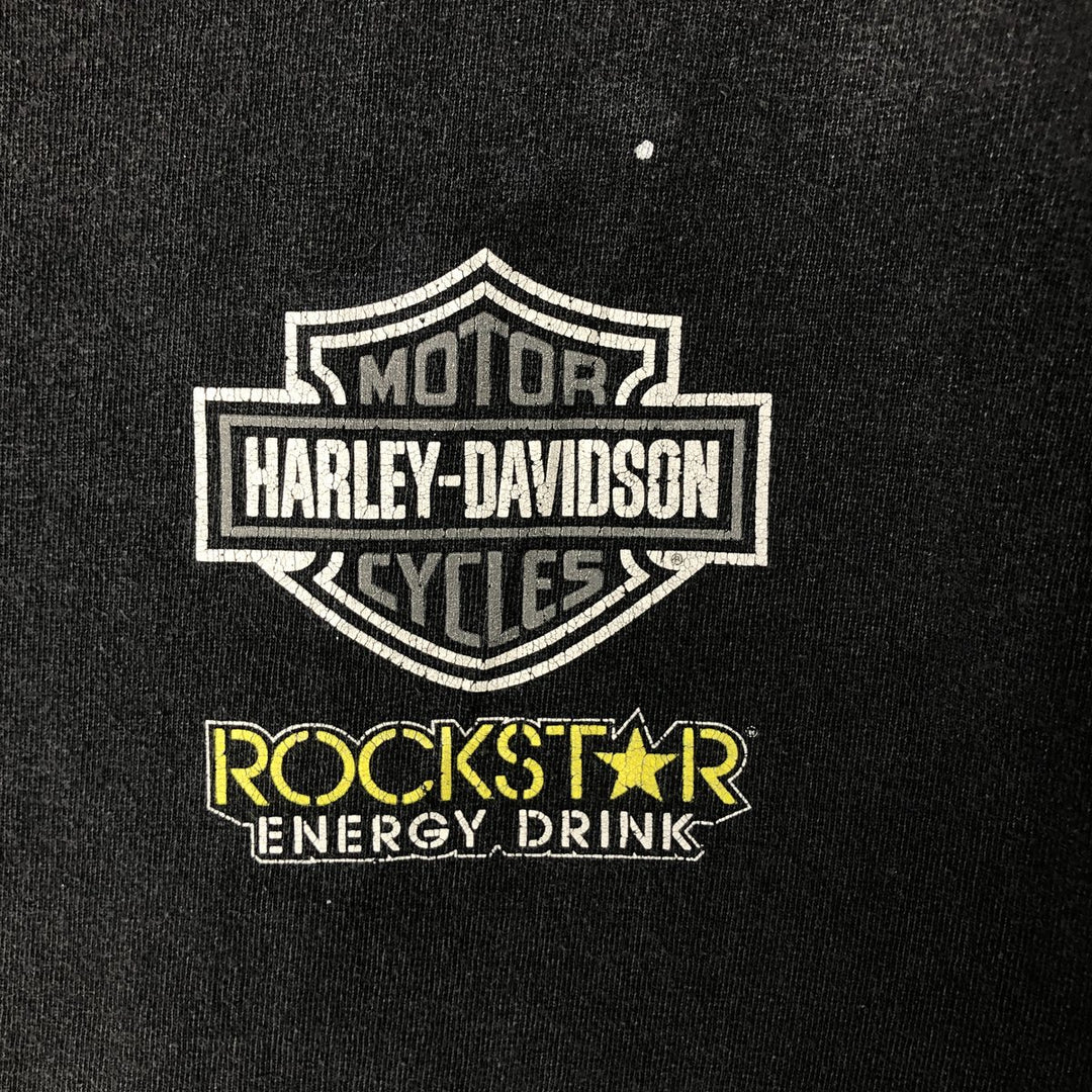 Harley-Davidson Long Sleeve T-Shirt, Men's Size L unclear black type Vintage Second Hand