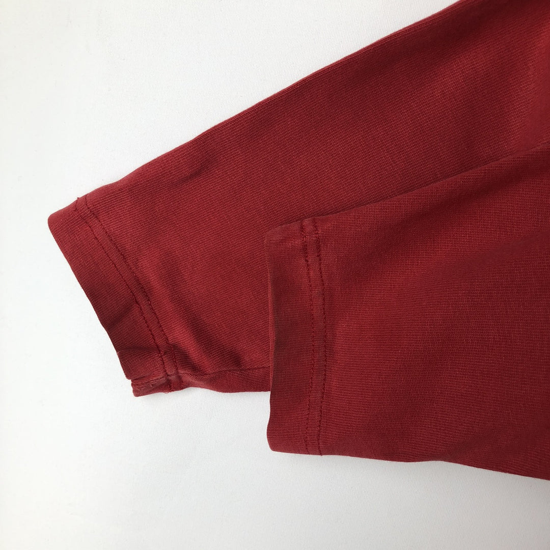 Harley-Davidson Motorcycle Henley Long Sleeve T-Shirt, Men's Size Small cotton red type Vintage Second Hand