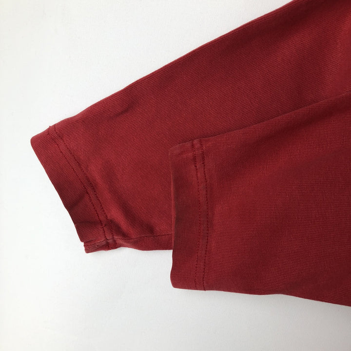 Harley-Davidson Motorcycle Henley Long Sleeve T-Shirt, Men's Size Small cotton red type Vintage Second Hand