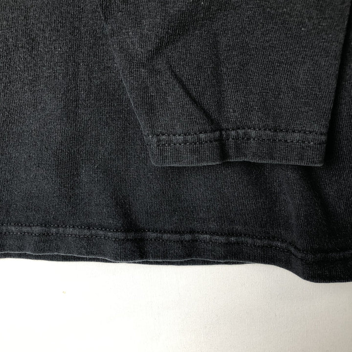 2000'S Harley-Davidson Motorcycle Henley Neck Long Sleeve T-Shirt, Men's Size Medium unclear black type Vintage Second Hand