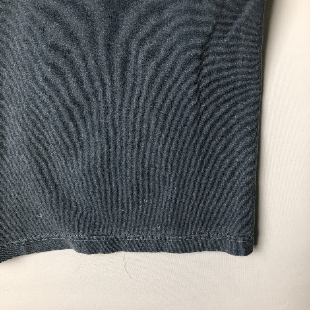 2000'S Harley-Davidson Motorcycle Two-Tone Long Sleeve T-Shirt, Made in USA, Men's Size XL cotton blue type Vintage Second Hand