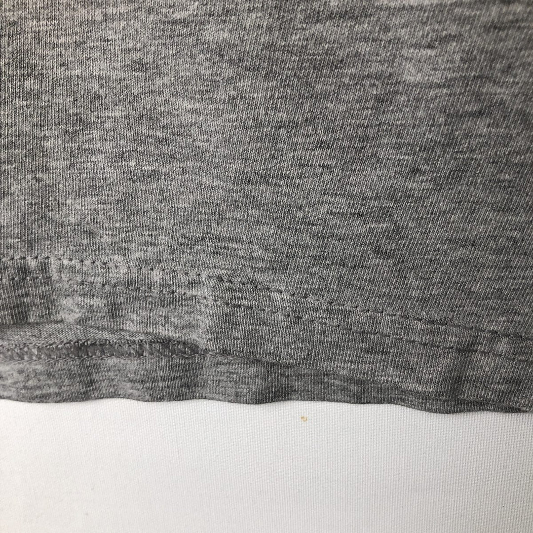 2000'S Harley-Davidson Fire Pattern Motorcycle Long Sleeve T-Shirt, Made in USA, Men's Size L cotton gray type Vintage Second Hand
