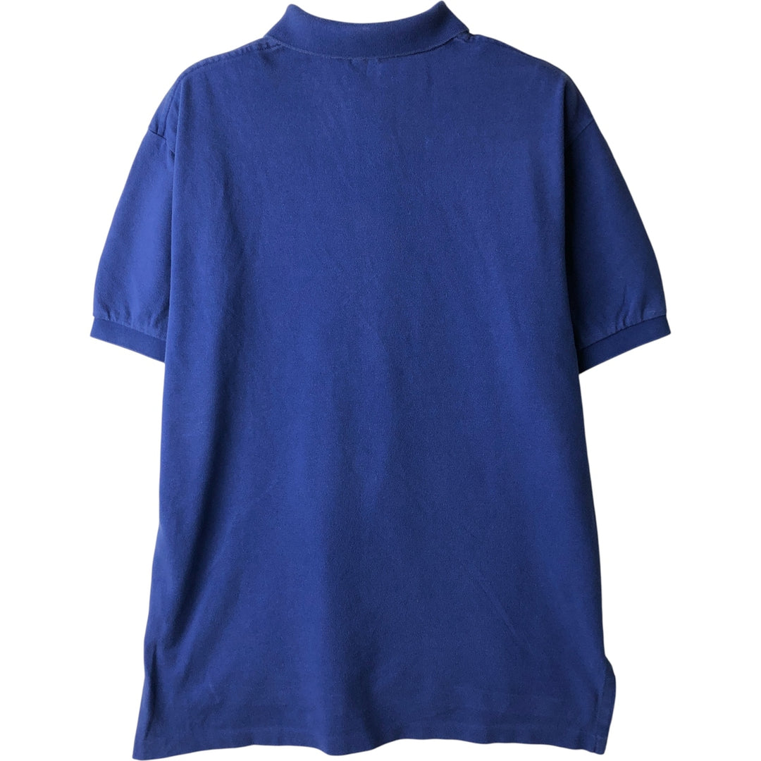 Ralph Lauren POLO by Ralph Lauren short sleeve polo shirt, men's size L cotton blue type Vintage Second Hand