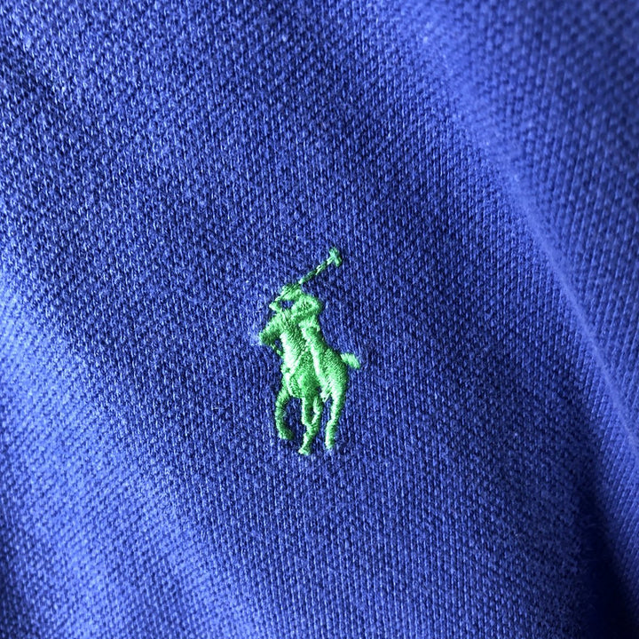 Ralph Lauren POLO by Ralph Lauren short sleeve polo shirt, men's size L cotton blue type Vintage Second Hand