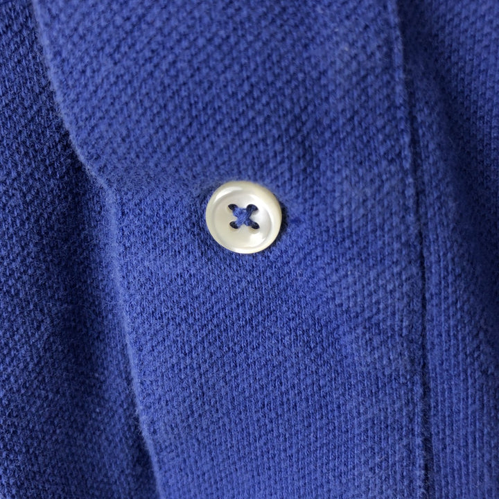 Ralph Lauren POLO by Ralph Lauren short sleeve polo shirt, men's size L cotton blue type Vintage Second Hand