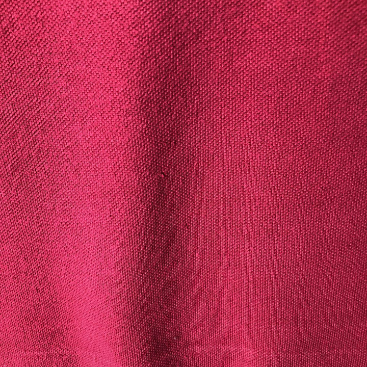 Oversized Lacoste Designed in France short-sleeved polo shirt, size 9, men's XXXL. cotton wine-red Vintage Second Hand