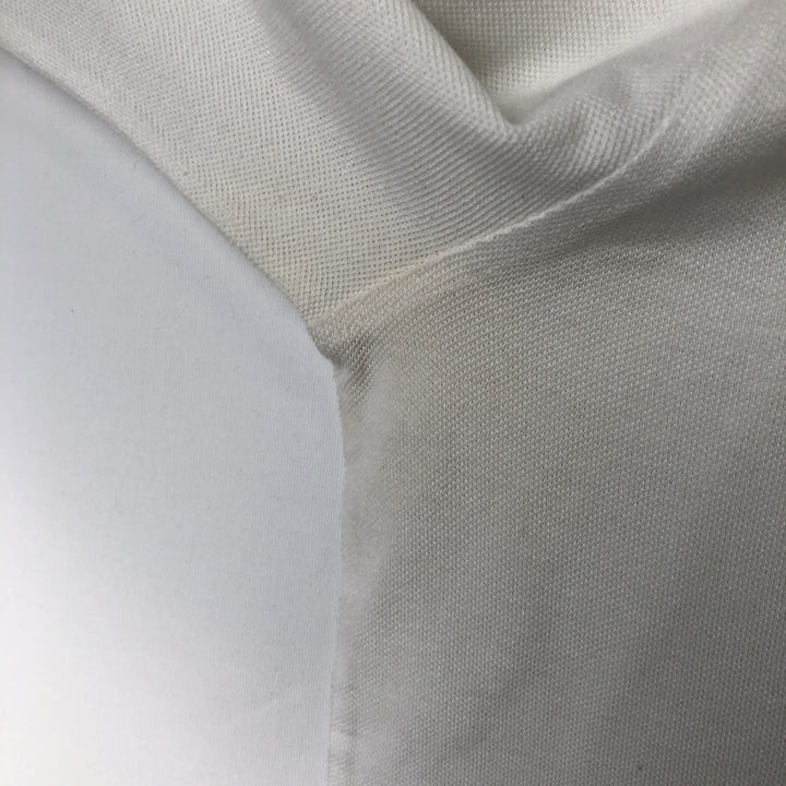 Ralph Lauren POLO by Ralph Lauren long sleeve polo shirt, men's size L Pima Cotton white type Vintage Second Hand