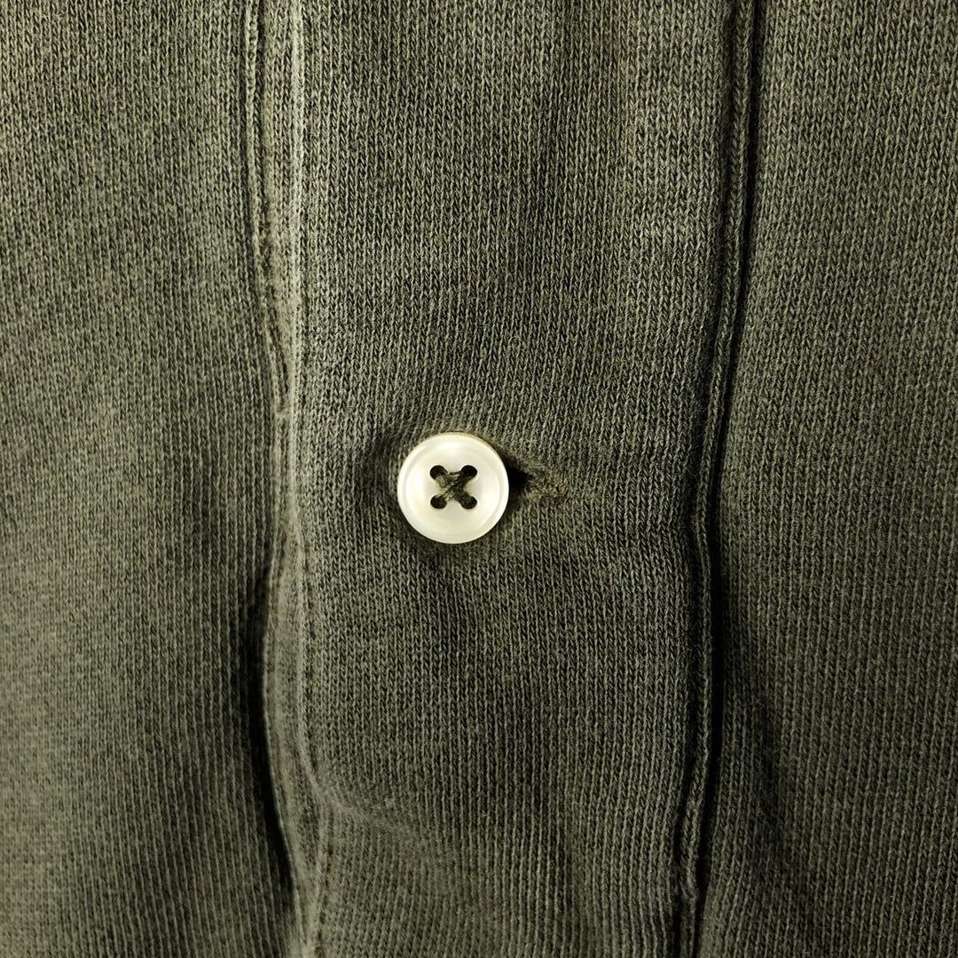 Ralph Lauren POLO by Ralph Lauren long sleeve polo shirt, men's size XXL cotton Khaki type Vintage Second Hand