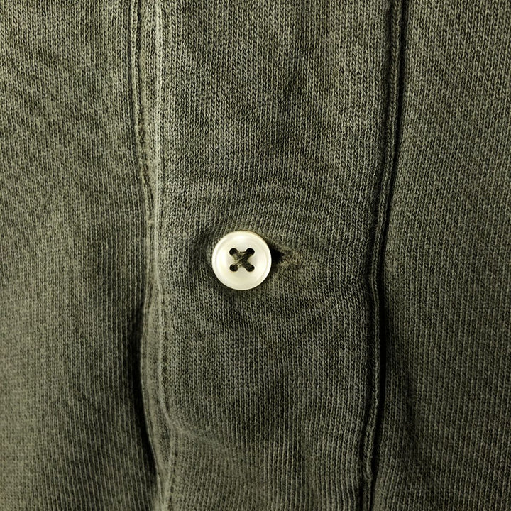 Ralph Lauren POLO by Ralph Lauren long sleeve polo shirt, men's size XXL cotton Khaki type Vintage Second Hand