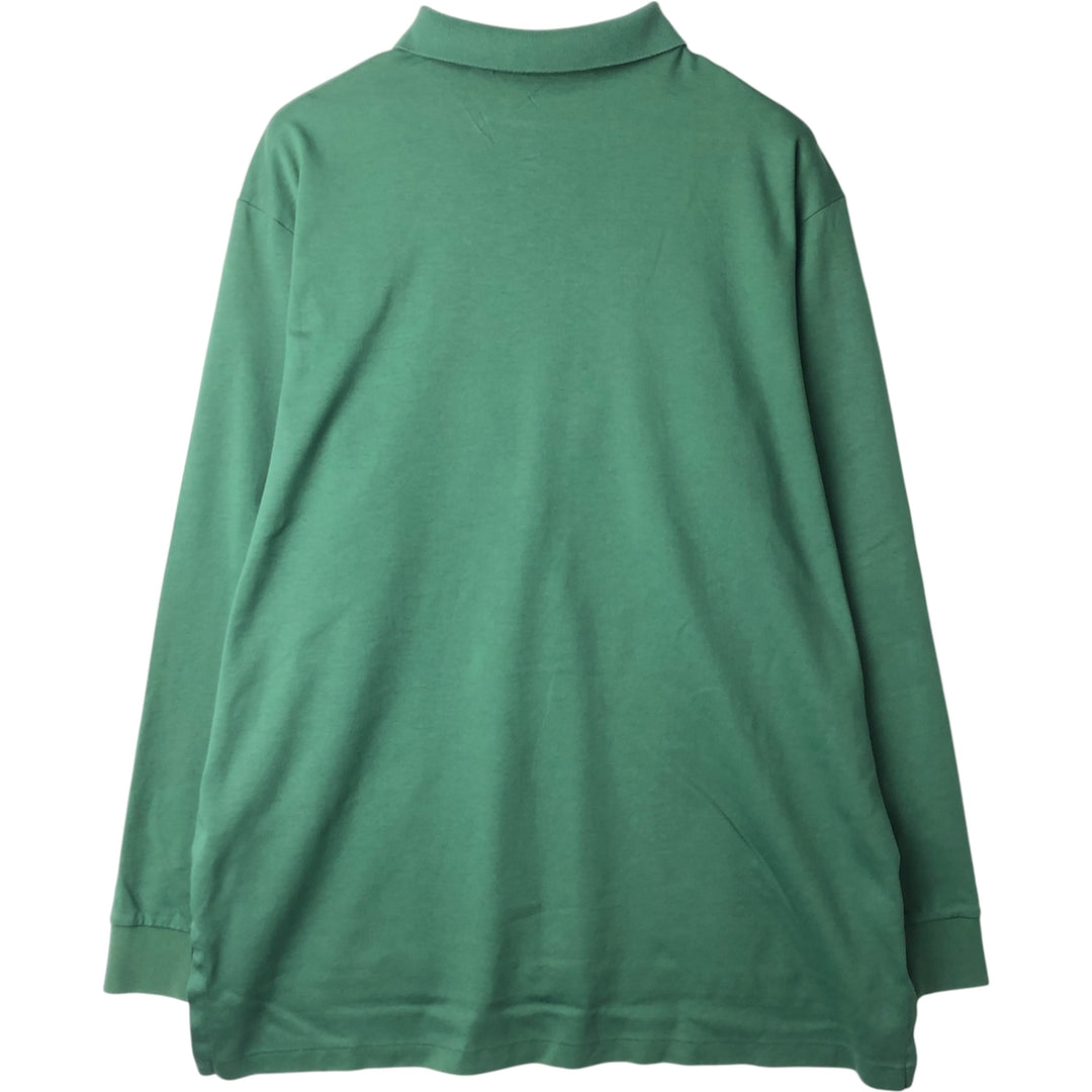 Ralph Lauren POLO GOLF long-sleeved polo shirt, men's size XL cotton green type Vintage Second Hand