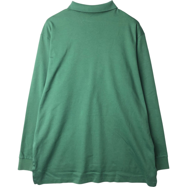 Ralph Lauren POLO GOLF long-sleeved polo shirt, men's size XL cotton green type Vintage Second Hand