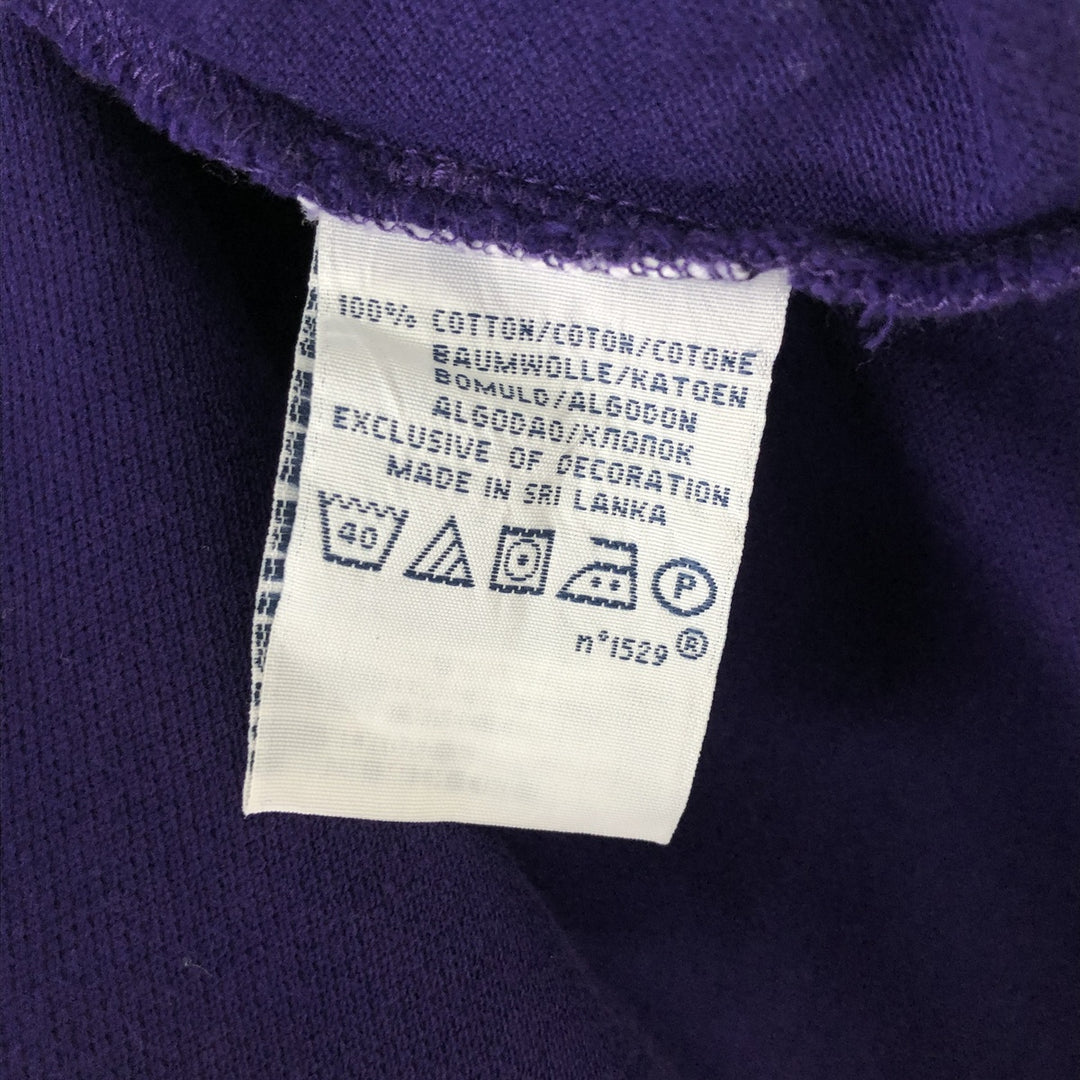 Ralph Lauren POLO by Ralph Lauren CUSTOM FIT Big Pony Long Sleeve Polo Shirt, Men's XXL cotton purple type Vintage Second Hand