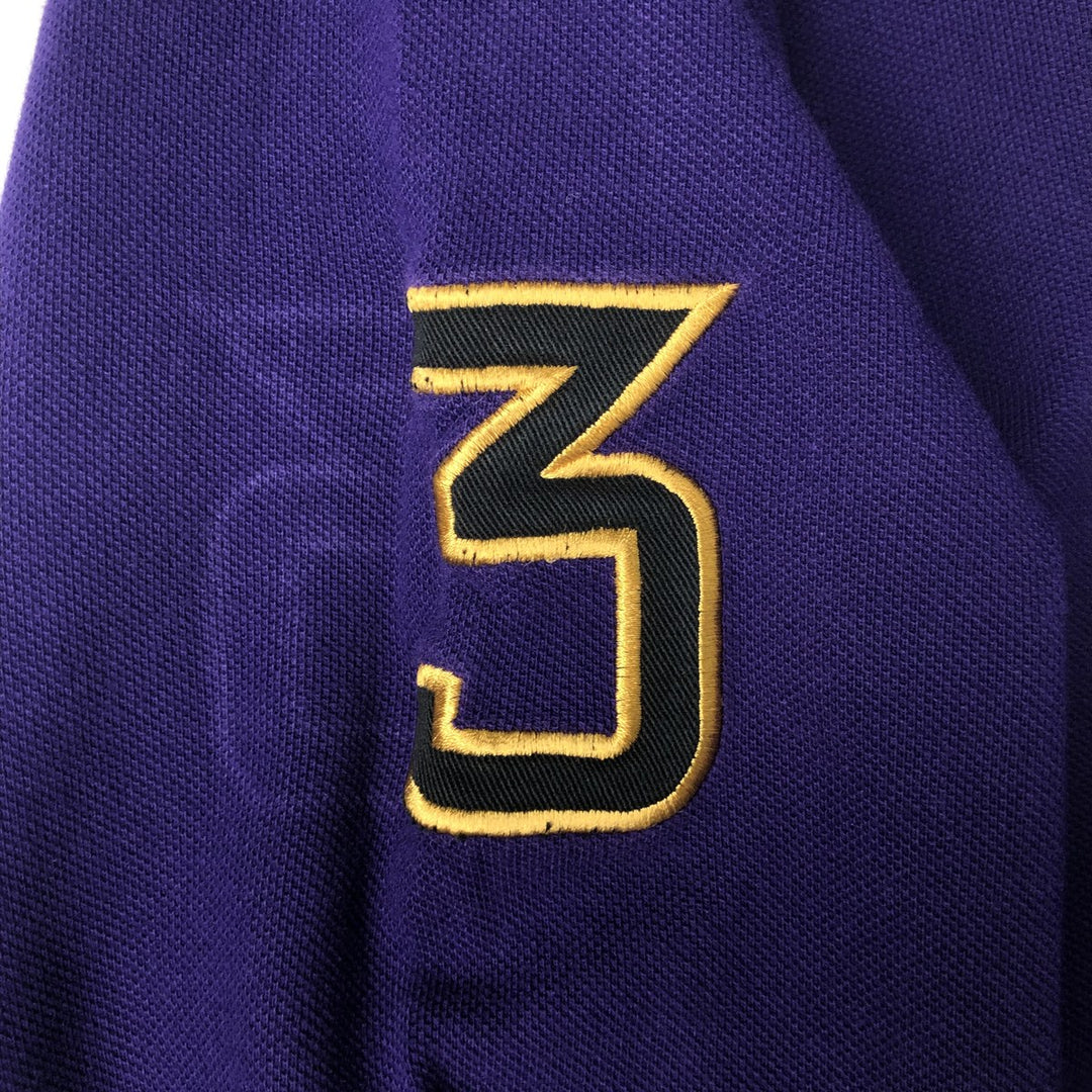Ralph Lauren POLO by Ralph Lauren CUSTOM FIT Big Pony Long Sleeve Polo Shirt, Men's XXL cotton purple type Vintage Second Hand