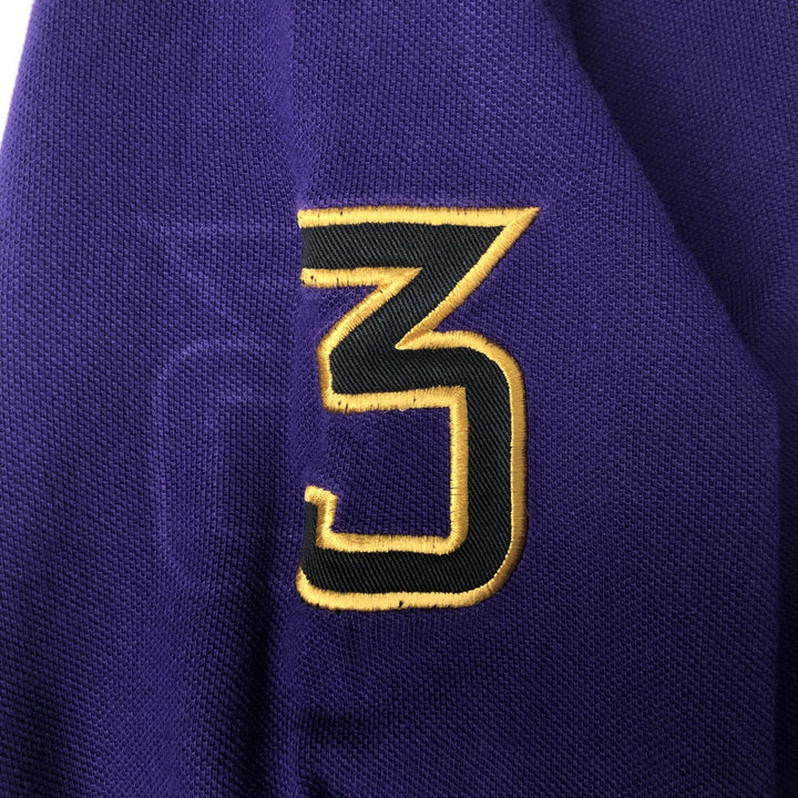 Ralph Lauren POLO by Ralph Lauren CUSTOM FIT Big Pony Long Sleeve Polo Shirt, Men's XXL cotton purple type Vintage Second Hand