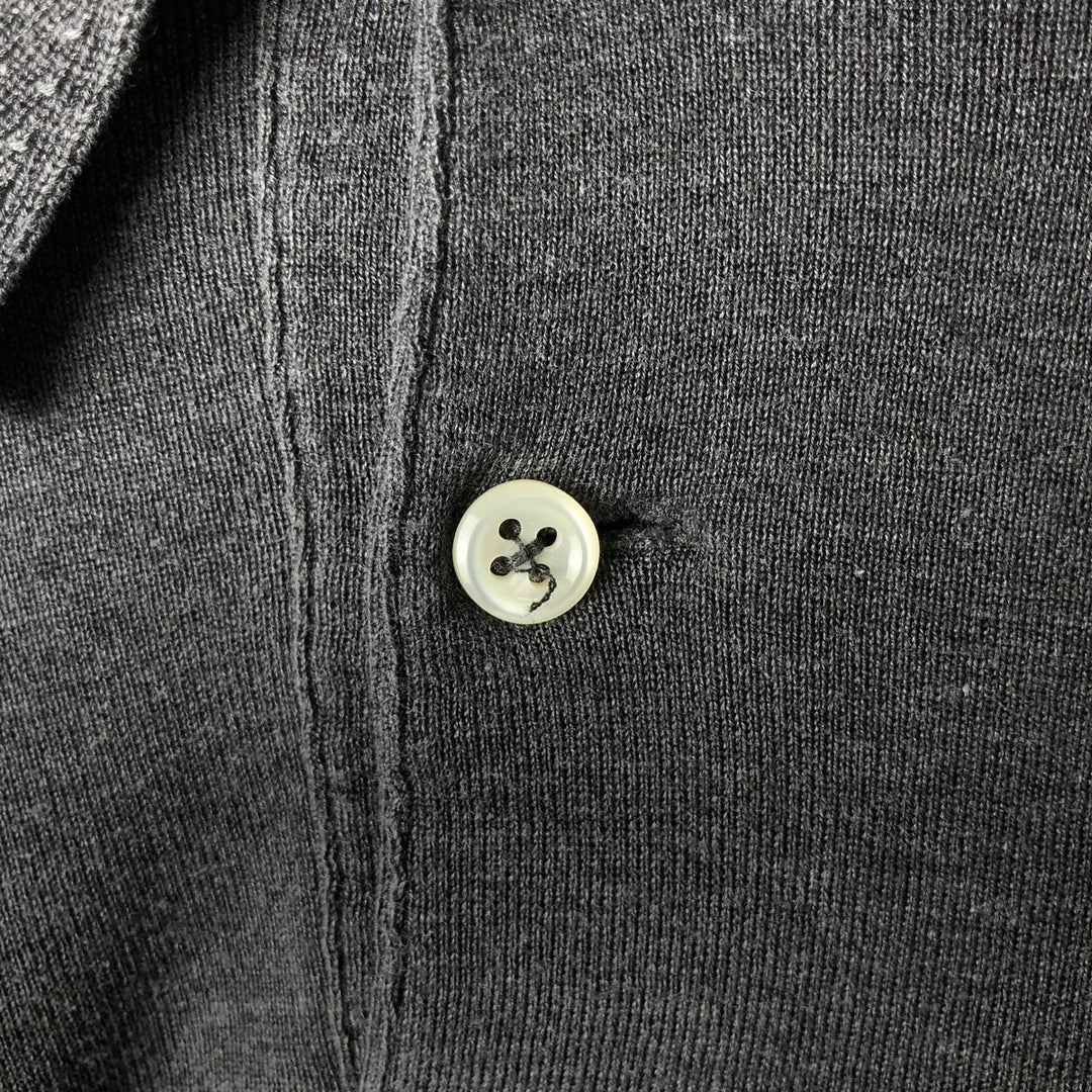 Ralph Lauren POLO by Ralph Lauren long sleeve polo shirt, men's size L cotton gray type Vintage Second Hand