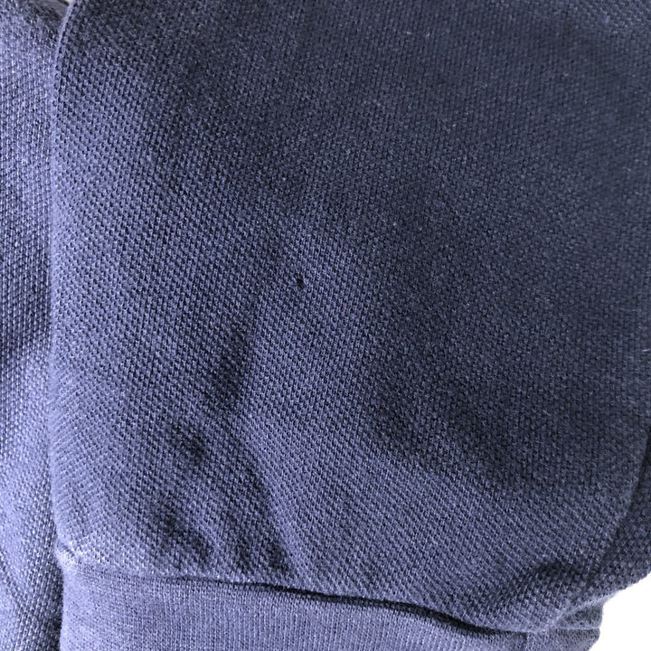 Ralph Lauren POLO by Ralph Lauren CUSTOM FIT long sleeve polo shirt, men's size L unclear navy blue type Vintage Second Hand
