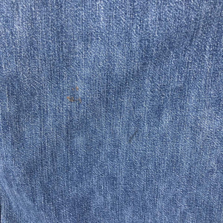 90s-00'S Vintage LLBean Long Sleeve Button-Down Denim Shirt, Men's Size L cotton blue type Vintage Second Hand