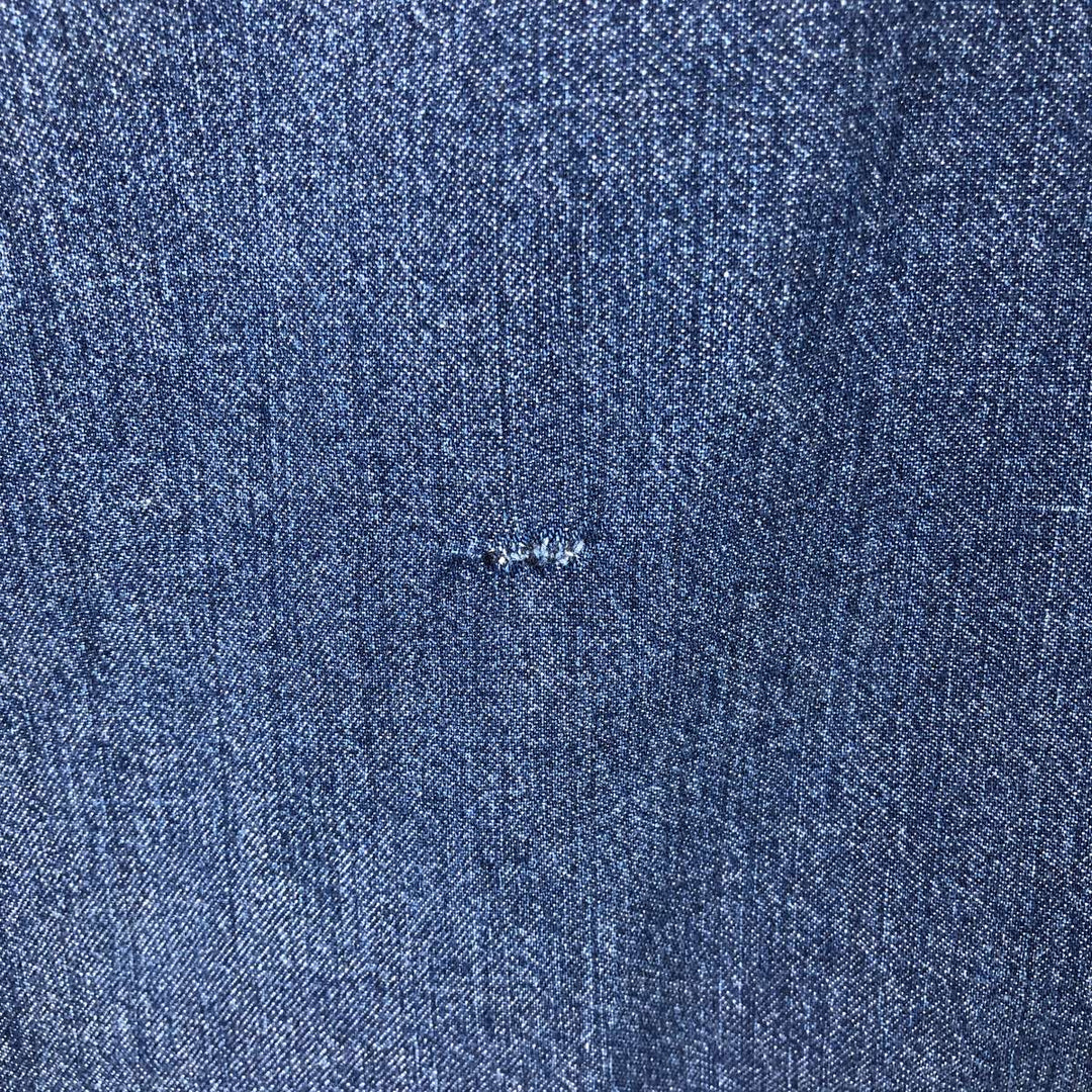 90'S - Vintage Levi's Long Sleeve Denim Shirt, Men's Size L cotton navy blue type Vintage Second Hand