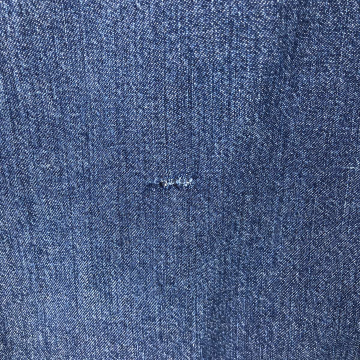 90'S - Vintage Levi's Long Sleeve Denim Shirt, Men's Size L cotton navy blue type Vintage Second Hand
