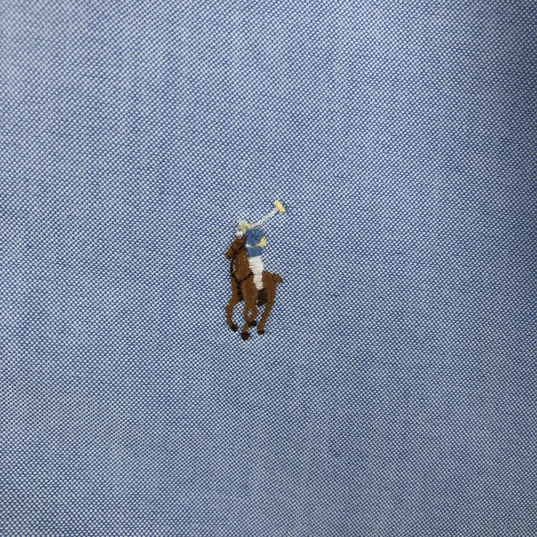 Ralph Lauren POLO by Ralph Lauren YARMOUTH long sleeve button down shirt, men's size L cotton Blue type light blue Vintage Second Hand