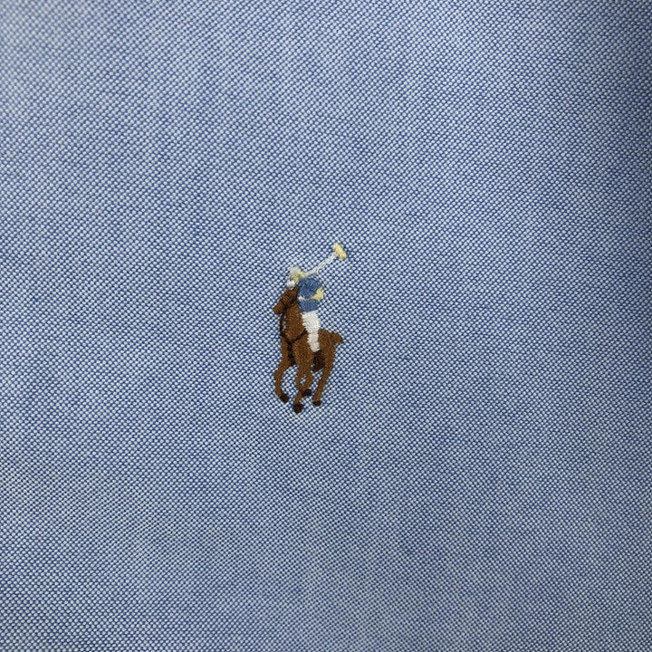 Ralph Lauren POLO by Ralph Lauren YARMOUTH long sleeve button down shirt, men's size L cotton Blue type light blue Vintage Second Hand