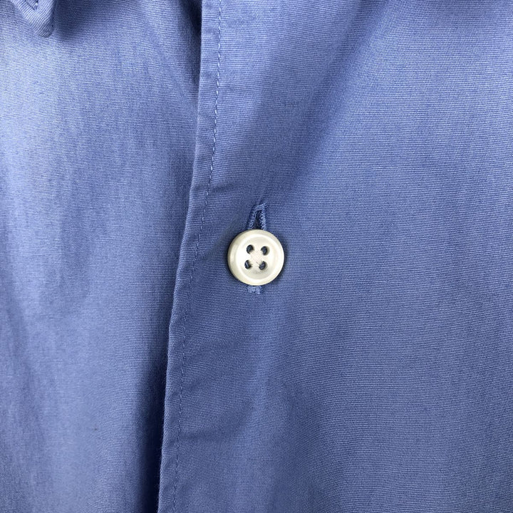 Ralph Lauren POLO by Ralph Lauren MARLOWE long-sleeved cotton shirt, men's size XL cotton blue type Vintage Second Hand