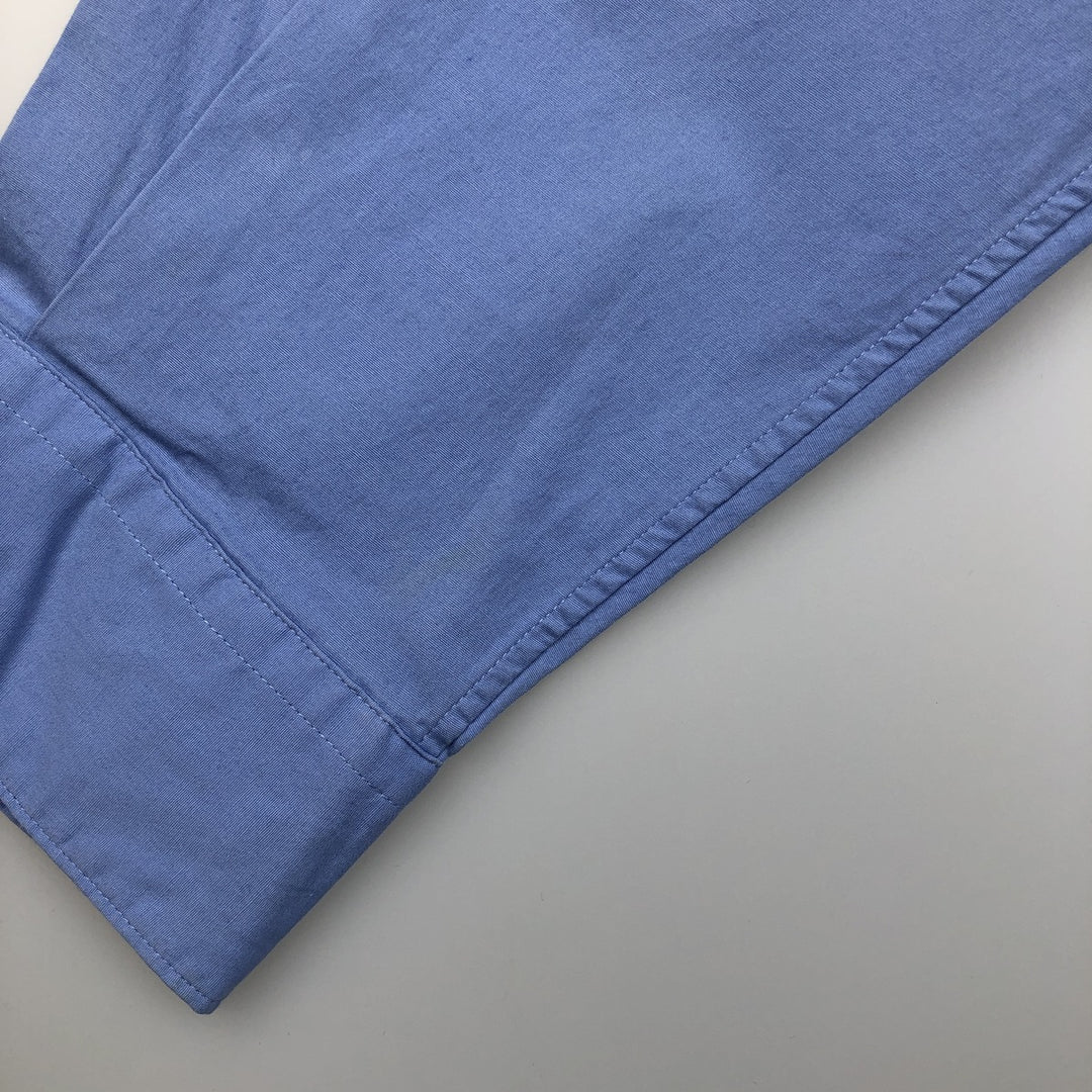 Ralph Lauren POLO by Ralph Lauren MARLOWE long-sleeved cotton shirt, men's size XL cotton blue type Vintage Second Hand