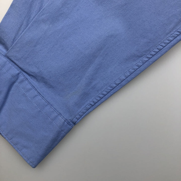 Ralph Lauren POLO by Ralph Lauren MARLOWE long-sleeved cotton shirt, men's size XL cotton blue type Vintage Second Hand