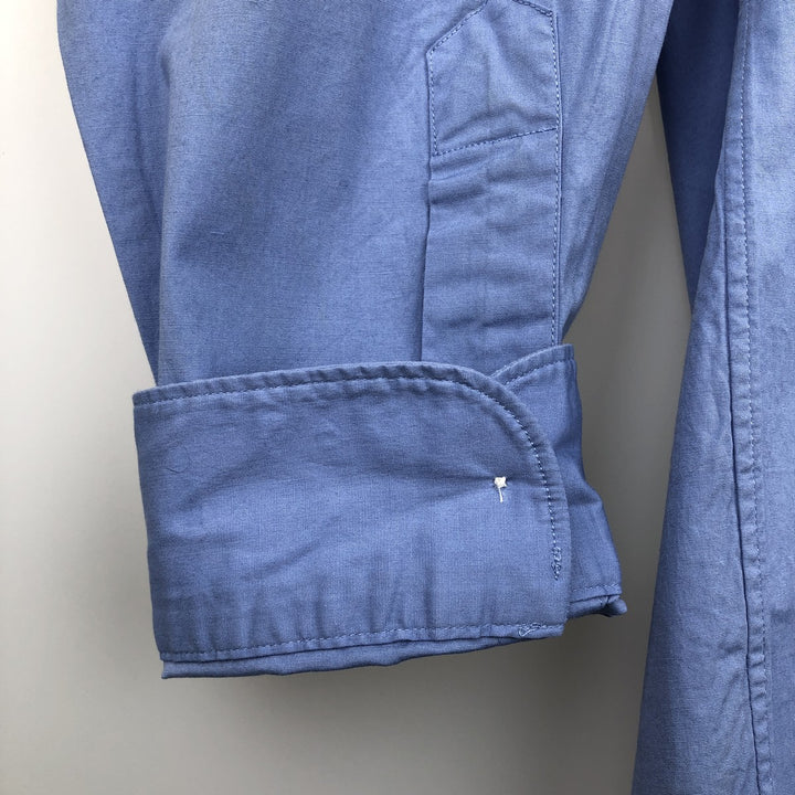 Ralph Lauren POLO by Ralph Lauren MARLOWE long-sleeved cotton shirt, men's size XL cotton blue type Vintage Second Hand