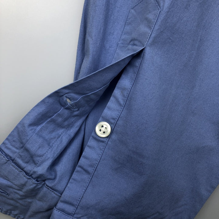 Ralph Lauren POLO by Ralph Lauren MARLOWE long-sleeved cotton shirt, men's size XL cotton blue type Vintage Second Hand