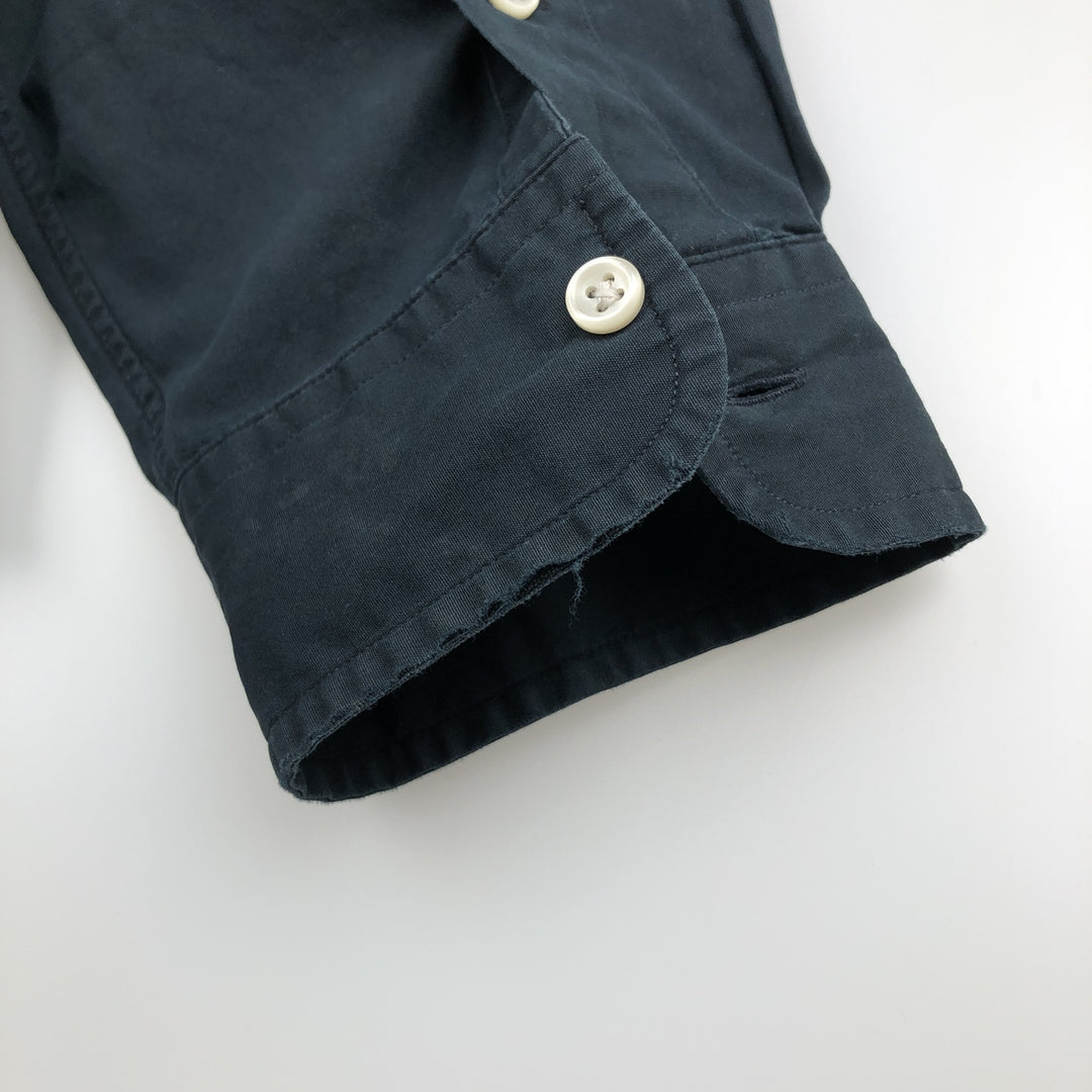 Ralph Lauren Classic Fit Long Sleeve Button Down Shirt Men's XL cotton black type Vintage Second Hand