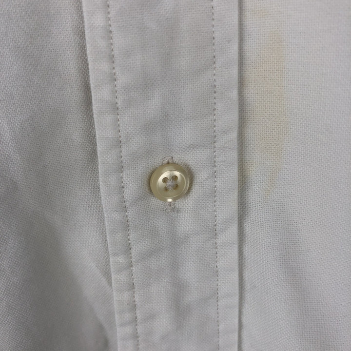 Ralph Lauren long sleeve button down shirt, men's size M cotton white type Vintage Second Hand