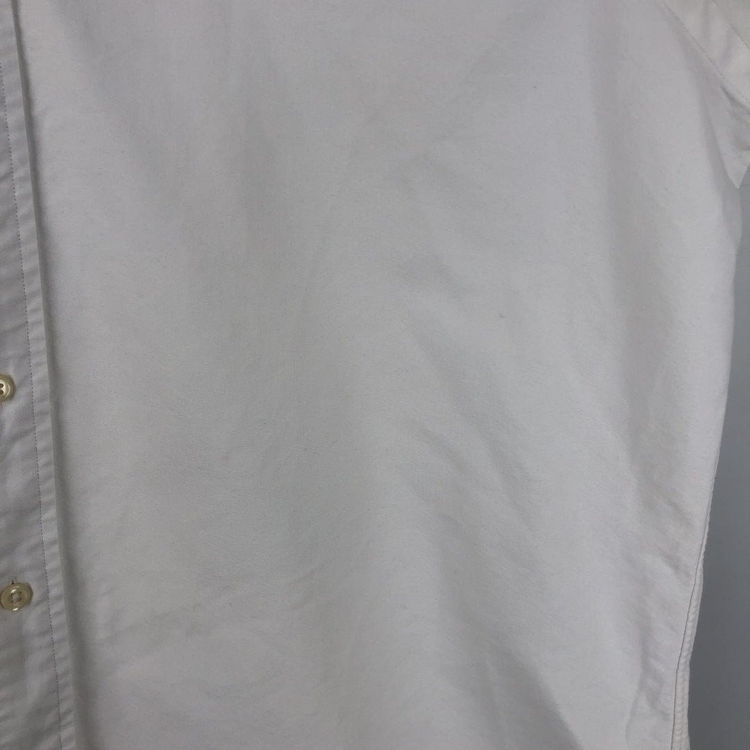Ralph Lauren long sleeve button down shirt, men's size M cotton white type Vintage Second Hand