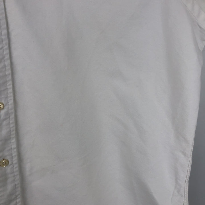 Ralph Lauren long sleeve button down shirt, men's size M cotton white type Vintage Second Hand