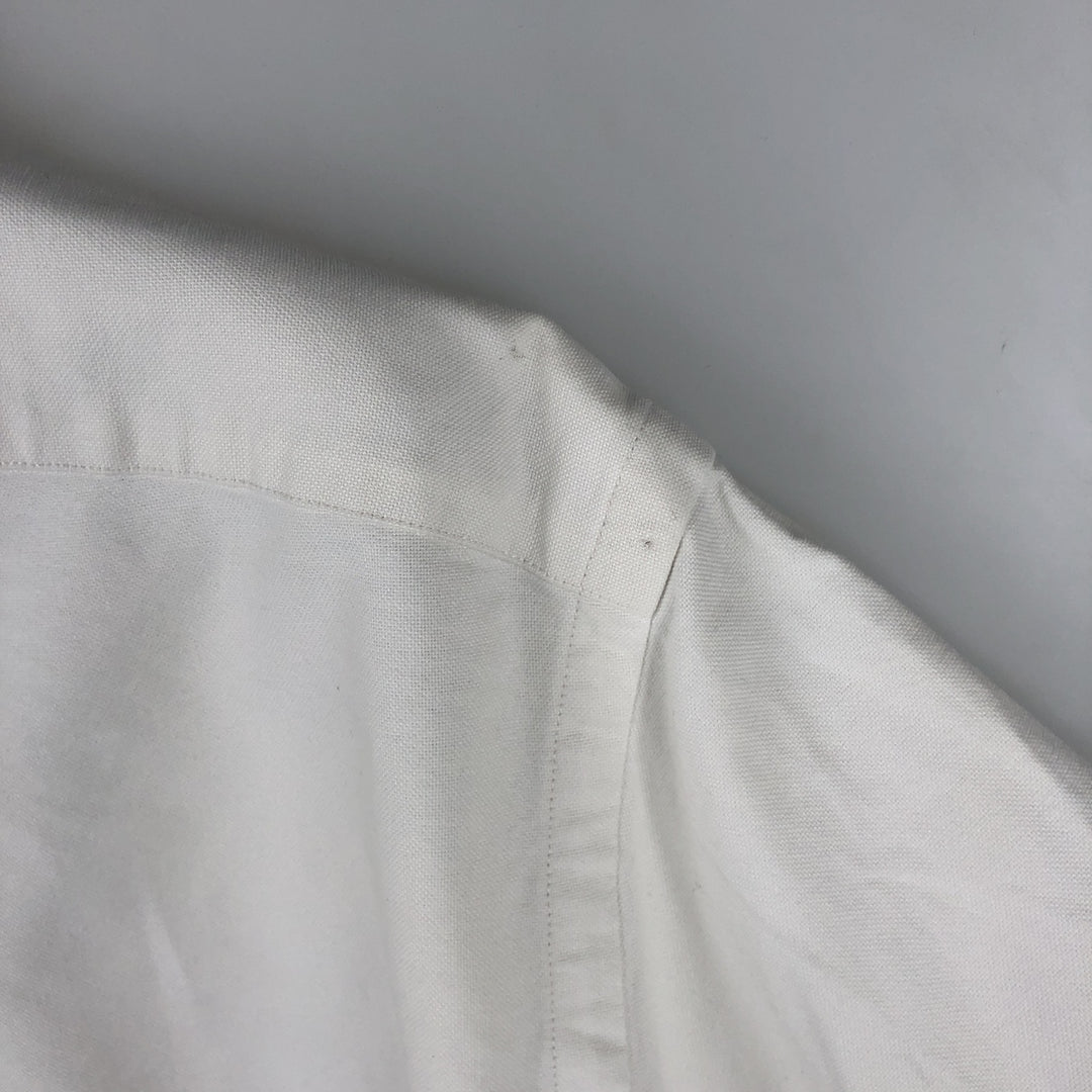 Ralph Lauren long sleeve button down shirt, men's size M cotton white type Vintage Second Hand
