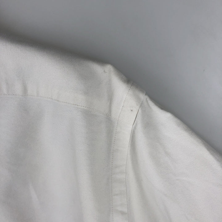 Ralph Lauren long sleeve button down shirt, men's size M cotton white type Vintage Second Hand