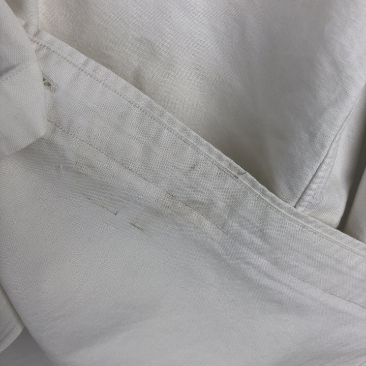 Ralph Lauren long sleeve button down shirt, men's size M cotton white type Vintage Second Hand