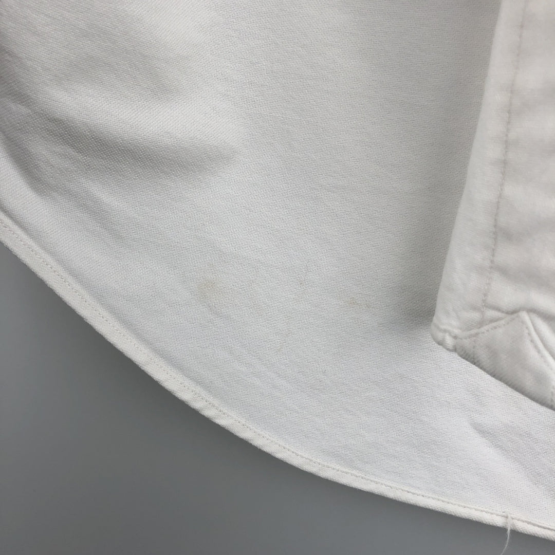 Ralph Lauren long sleeve button down shirt, men's size M cotton white type Vintage Second Hand