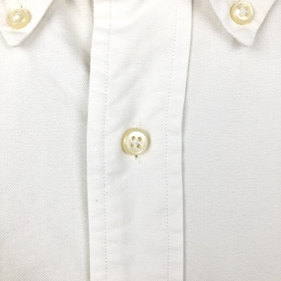 Ralph Lauren YARMOUTH long sleeve button down shirt, men's XL size cotton pale white type Vintage Second Hand