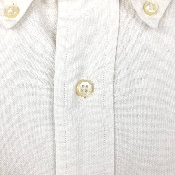 Ralph Lauren YARMOUTH long sleeve button down shirt, men's XL size cotton pale white type Vintage Second Hand