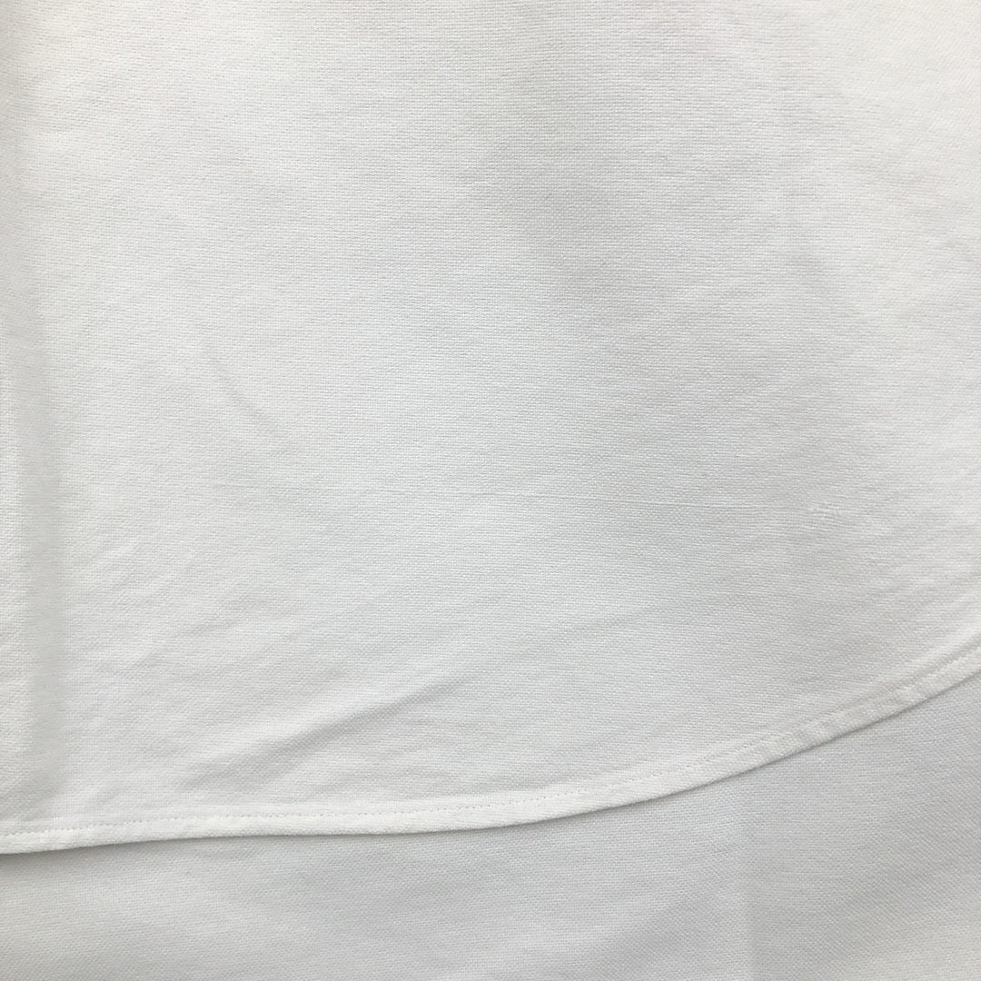 Ralph Lauren YARMOUTH long sleeve button down shirt, men's XL size cotton pale white type Vintage Second Hand