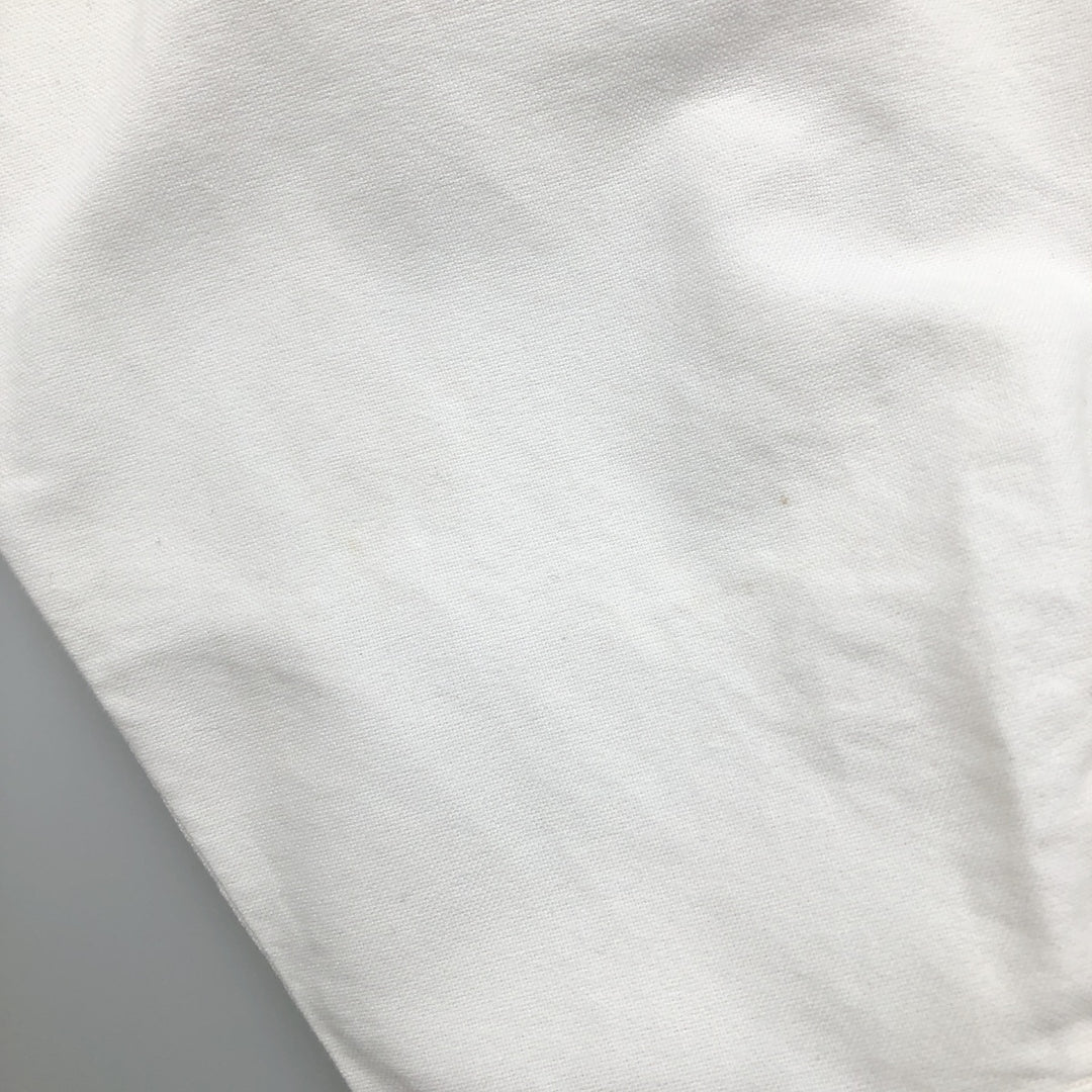 Ralph Lauren YARMOUTH long sleeve button down shirt, men's XL size cotton pale white type Vintage Second Hand
