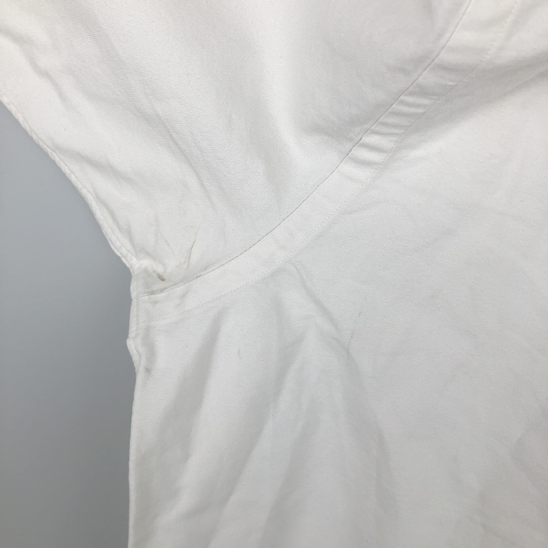Ralph Lauren YARMOUTH long sleeve button down shirt, men's XL size cotton pale white type Vintage Second Hand